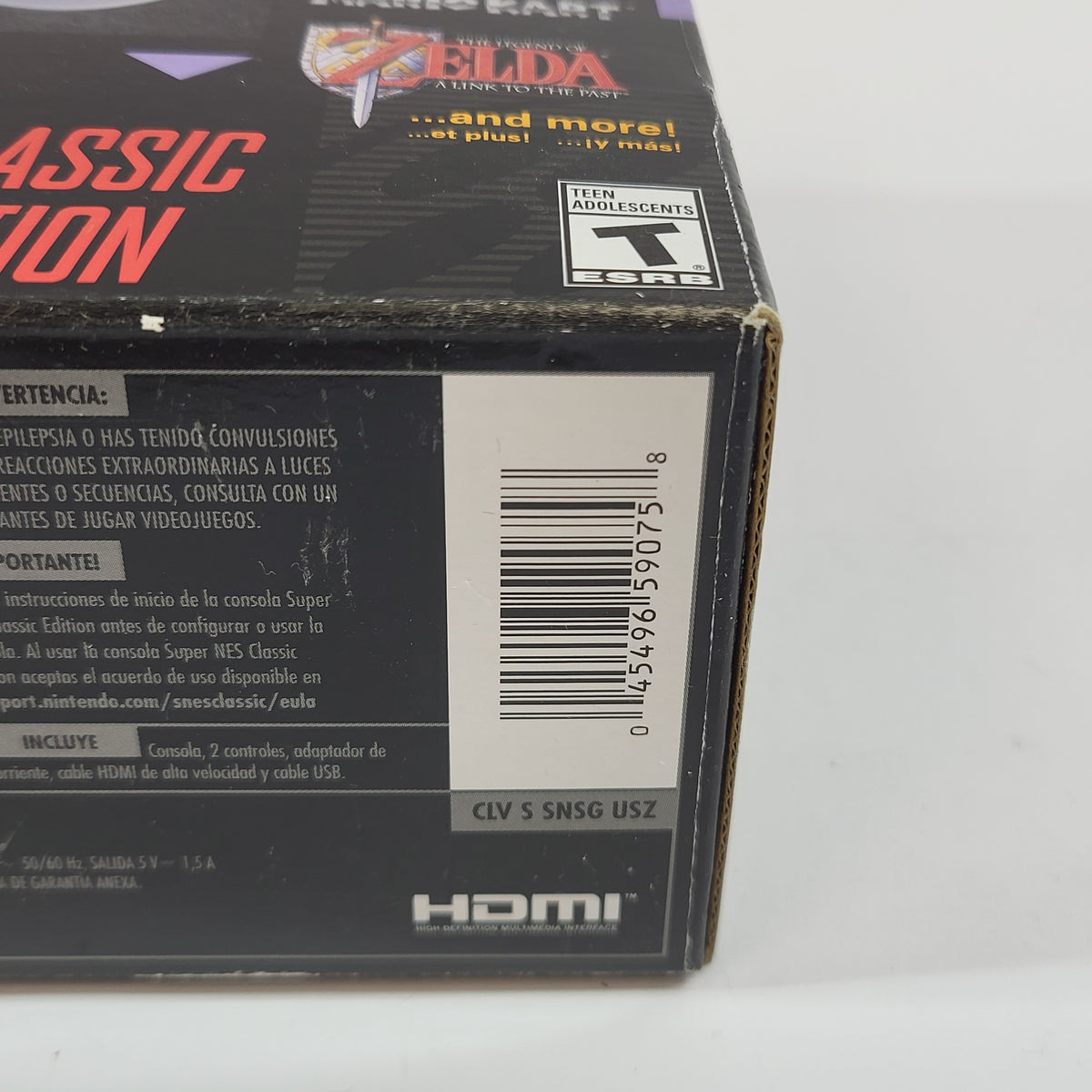 Nintendo SNES Classic Edition Console Gaming System CLV-201 Gray