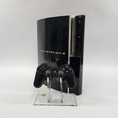 Sony PlayStation 3 Fat PS3 80GB Black Console Gaming System CECHK01