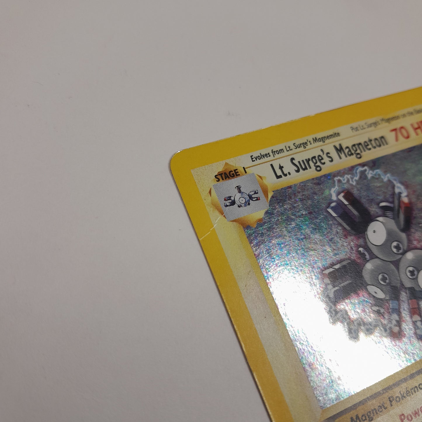 Pokémon TCG Gym Heroes Lt. Surge's Magneton 8/132 Holo English