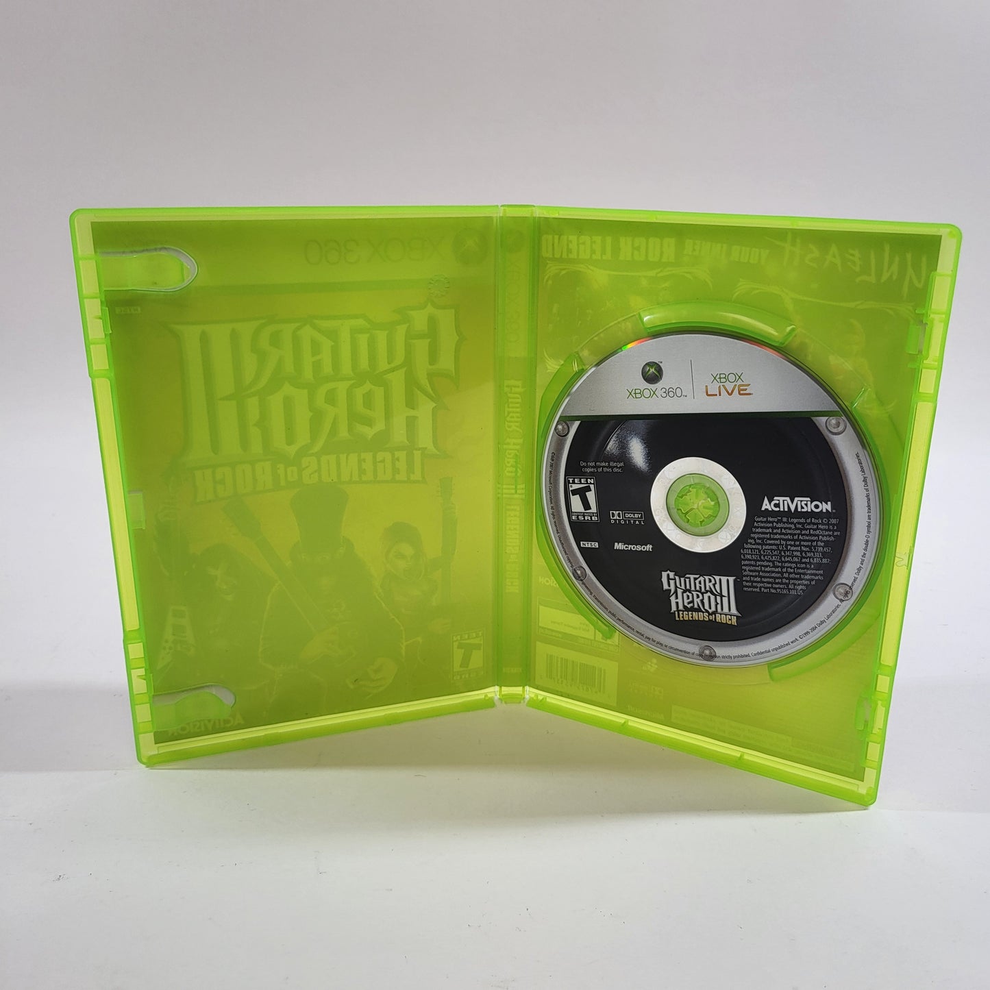 Guitar Hero III Legends of Rock (Microsoft Xbox 360, 2007)