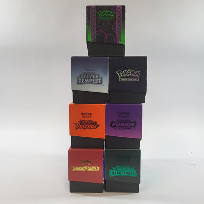 Lot of 7 EMPTY Pokémon ETB Boxes