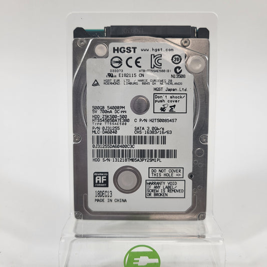 HGST 2.5" Travelstar Z5K500 500GB SATA 3Gb/s HDD HTS545050A7E380/680