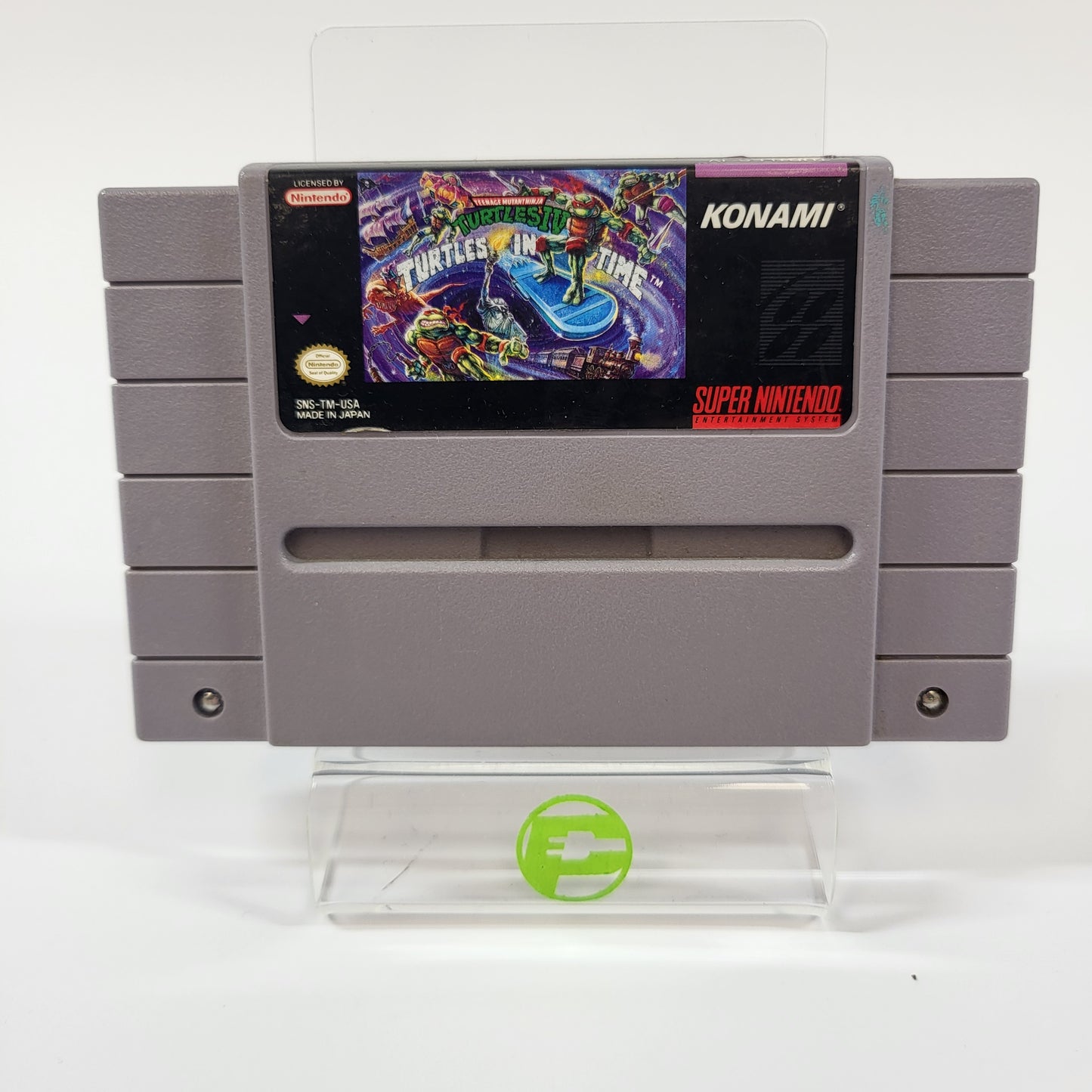 Teenage Mutant Ninja Turtles IV Turtles In Time (SNES, 1992) Cartridge Only