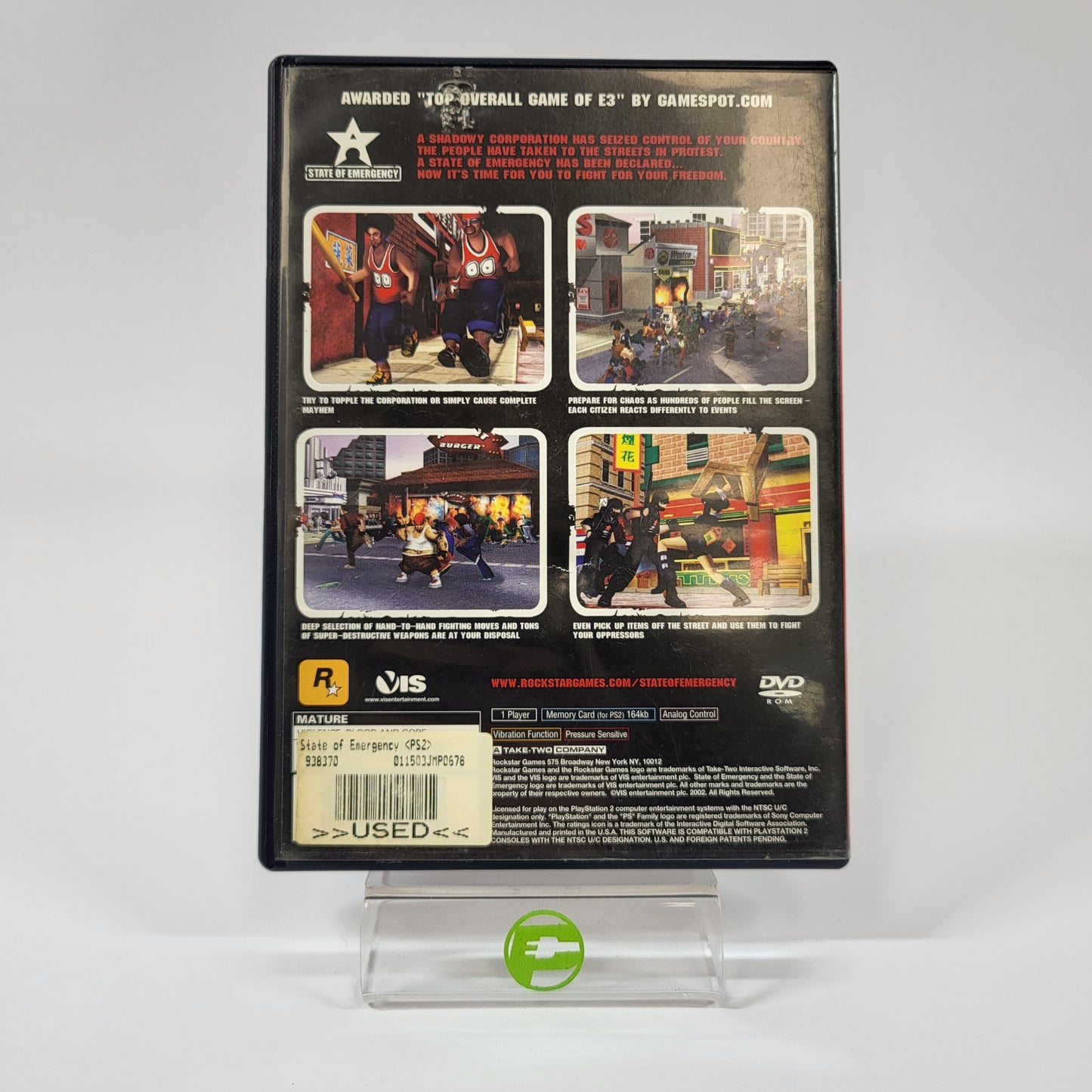 State of Emergency (Sony PlayStation 2 PS2, 2002)