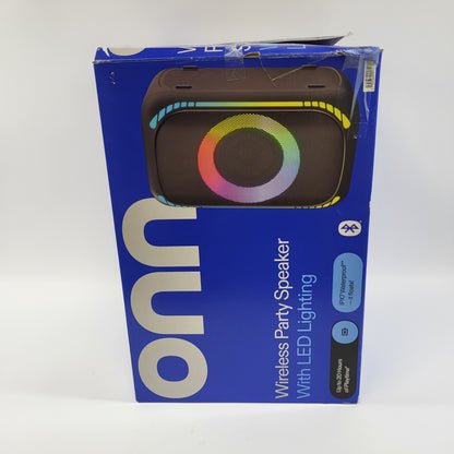 Onn Medium Wireless Party Speaker Wireless Portable Bluetooth Speaker Black