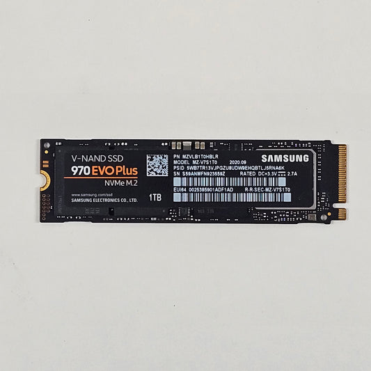 Samsung 2280mm 970 EVO Plus 1TB M.2 NVMe Gen 3.0 x 4 SSD MZ-V7S1T0