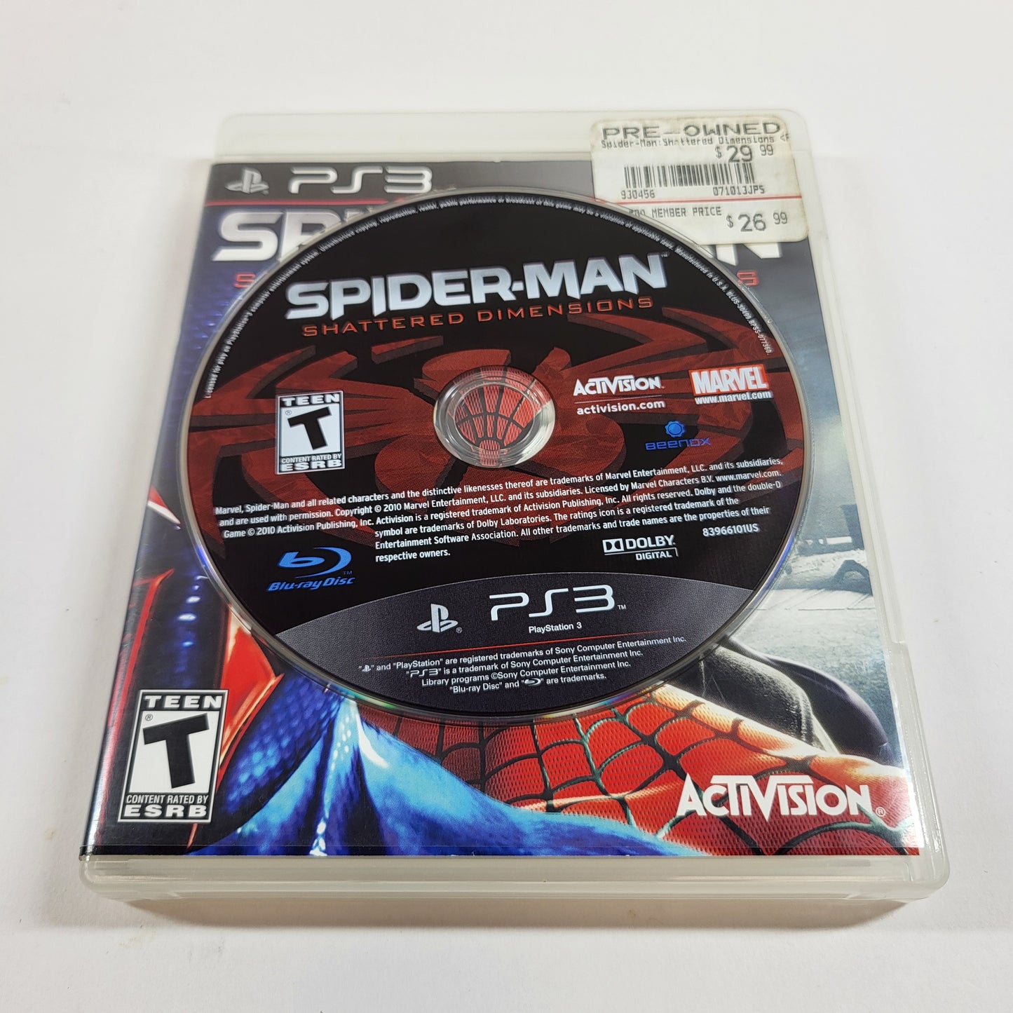 Spiderman: Shattered Dimensions (Sony PlayStation 3 PS3, 2010)