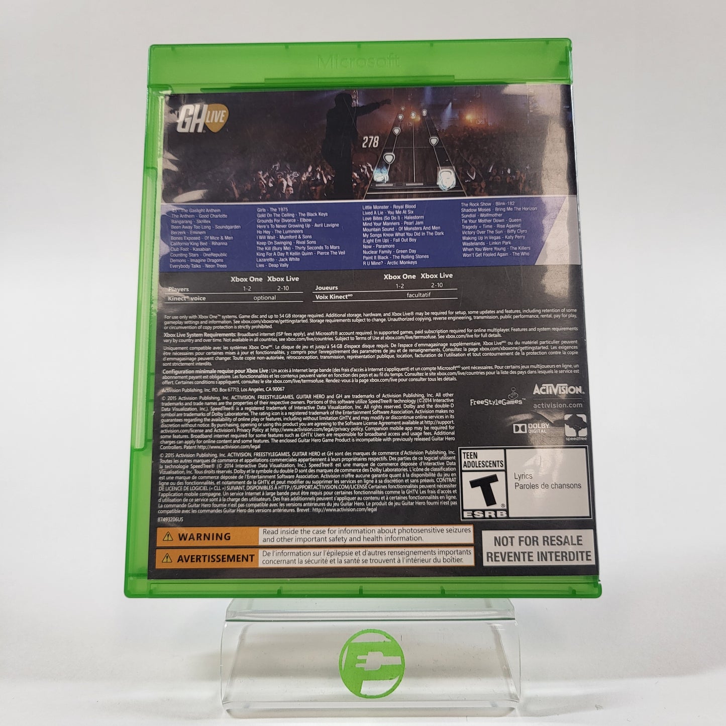 Guitar Hero Live (Microsoft Xbox One, 2015)