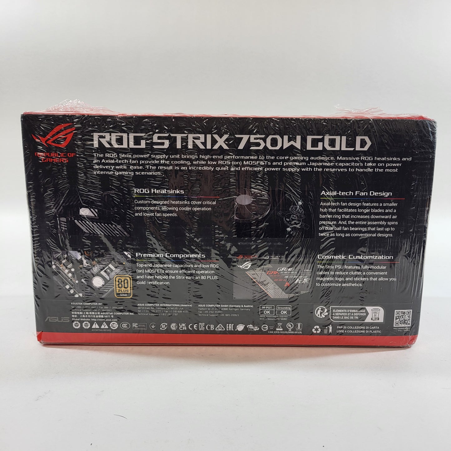 New ASUS ROG STRIX 90YE00A0-BMAA00 80 Plus Gold 750W Fully Modular Power Supply