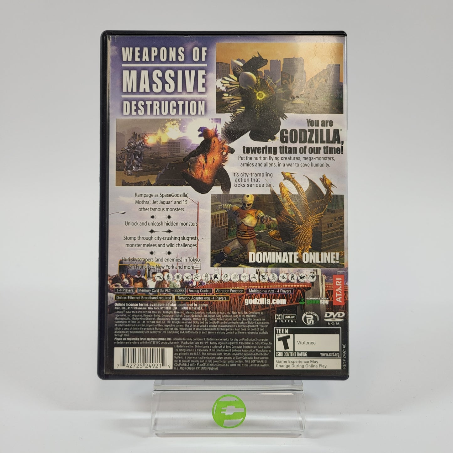 Godzilla Save the Earth (Sony PlayStation 2 PS2, 2004)