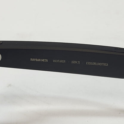 Ray-Ban Meta Wayfarer Gen 2 Matte Black Transitions RW4012 AI Smart Glasses