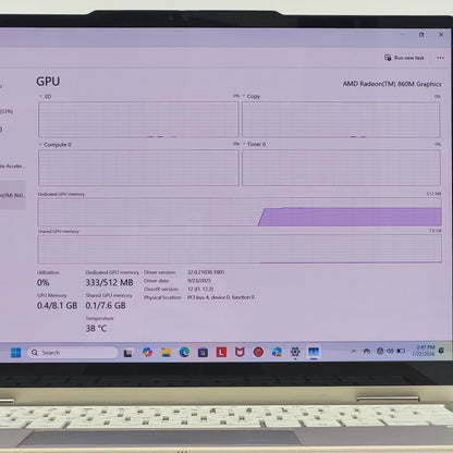 Lenovo Yoga 7 2-in-1 14AKP10 11" Ryzen AI 7 350 16GB RAM 1TB SSD GeForce 860M
