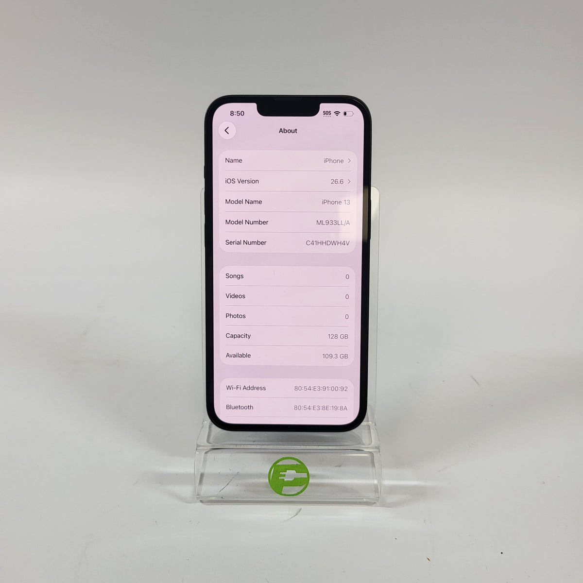 Factory Unlocked Apple iPhone 13 128GB Midnight ML933LL/A