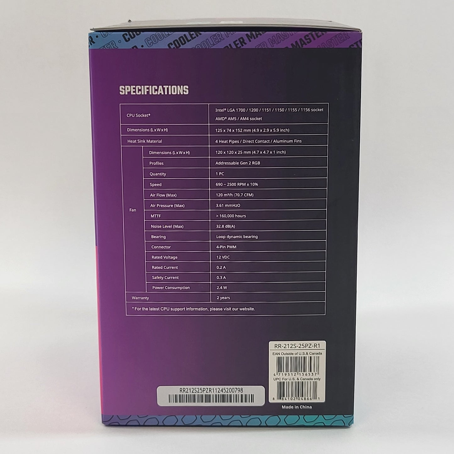 New Cooler Master Hyper  CPU Cooler 212 PRO