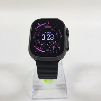 Factory Unlocked Apple Watch Ultra 3 49MM Titanium Black Sport Band MF0J4LW/A
