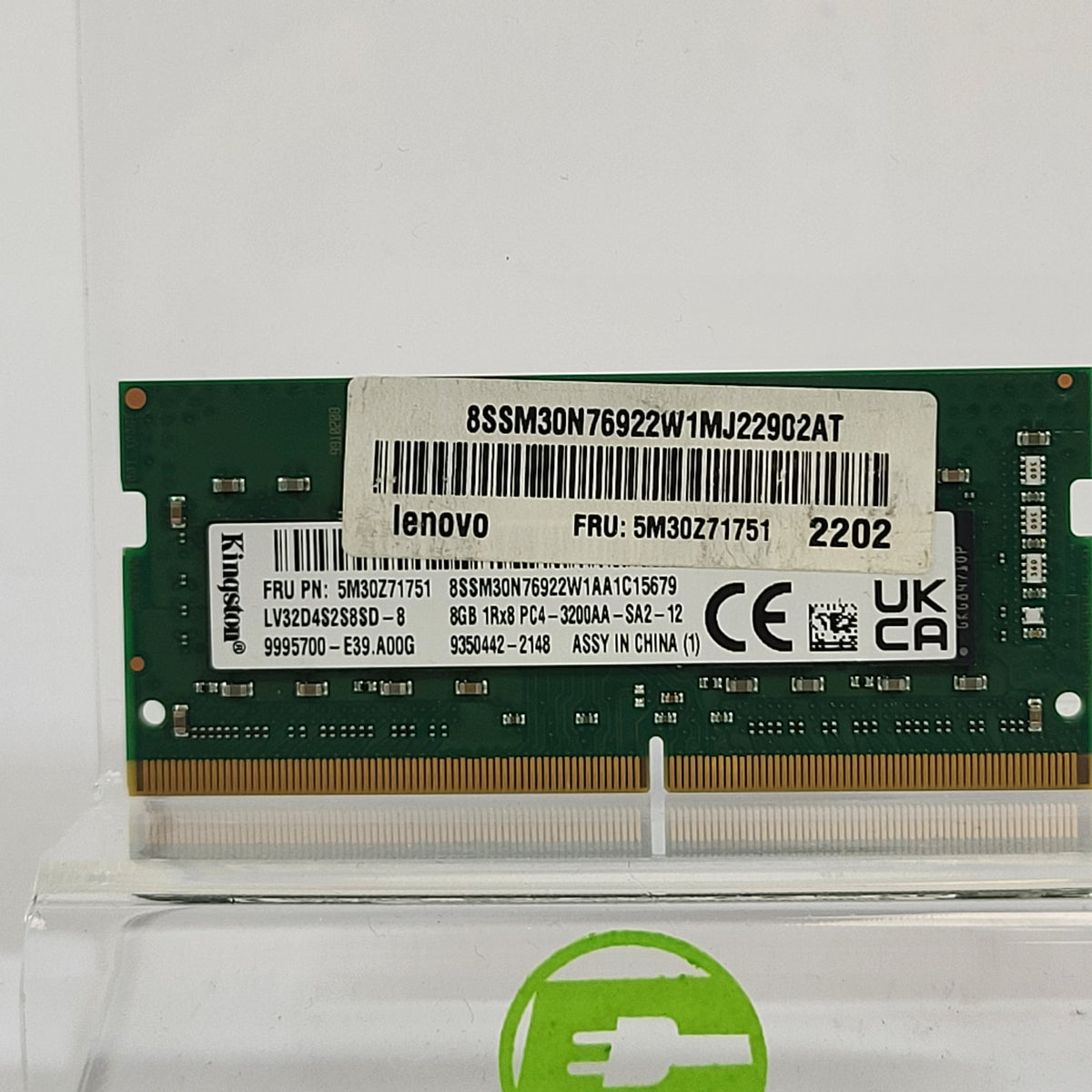 Kingston Laptop 8GB (1x8GB) RAM DDR4 3200MHz 5M30Z71751