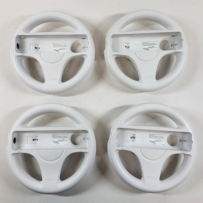 Lot Of 4 Nintendo Mario Kart Wii Wheel White RVL-024
