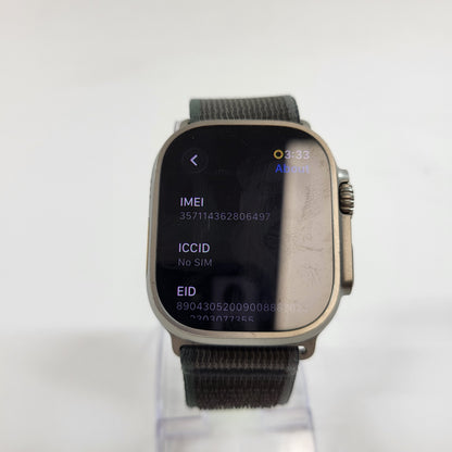 Unlocked Apple Watch Ultra 2 49MM Natural Titanium Aftermarket Band MRF53LL/A