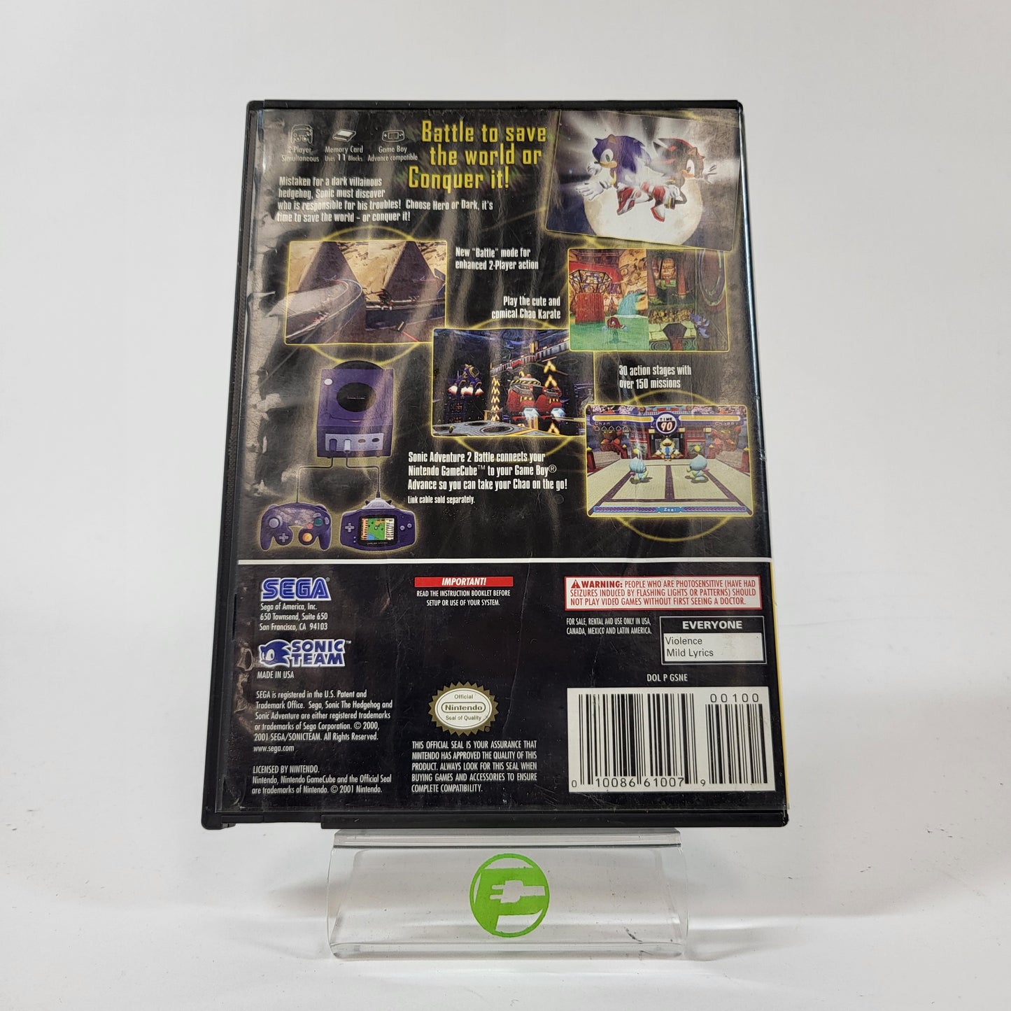 Sonic Adventure 2 Battle [Player's Choice] (Nintendo GameCube, 2002)