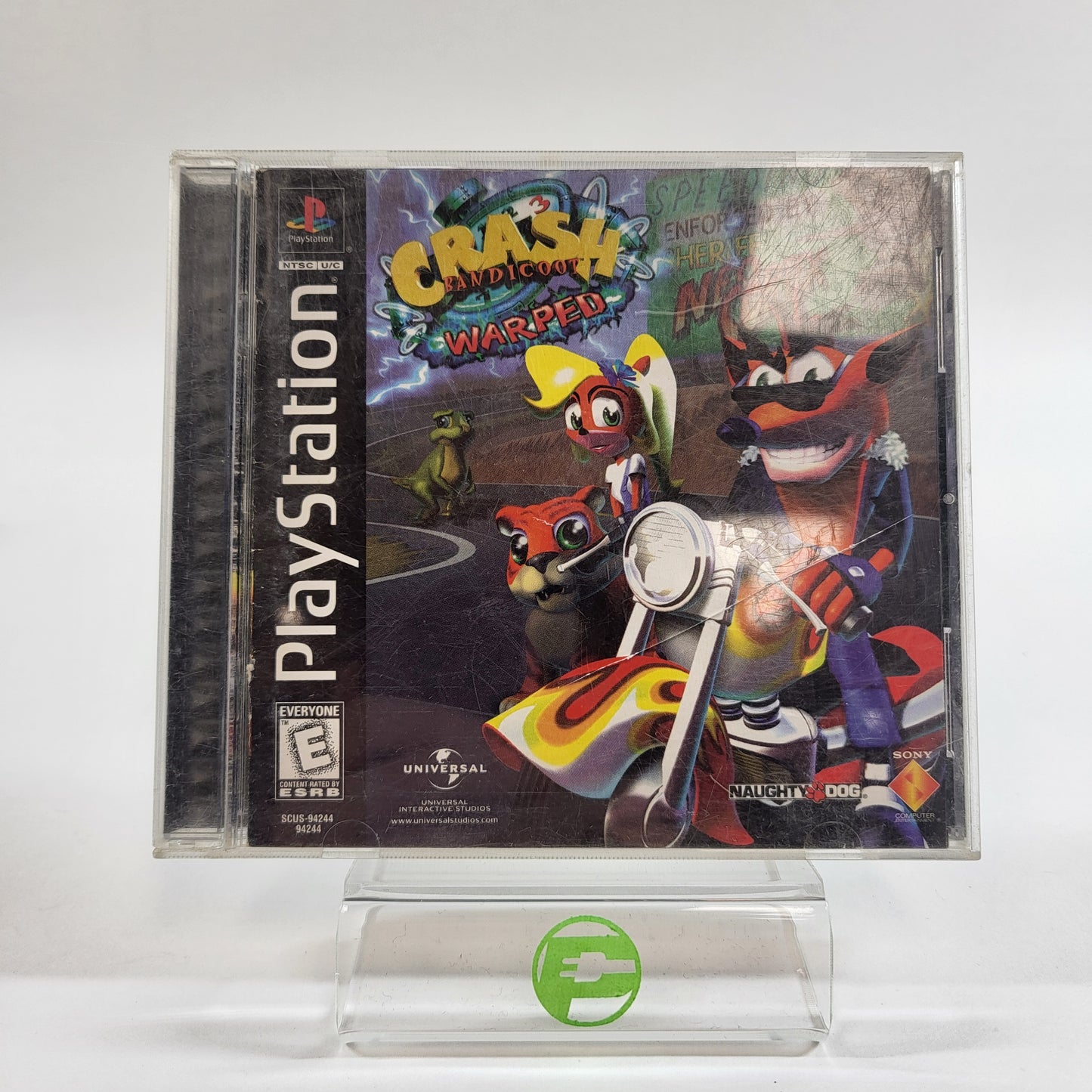 Crash Bandicoot Warped (Sony PlayStation 1 PS1, 1998)