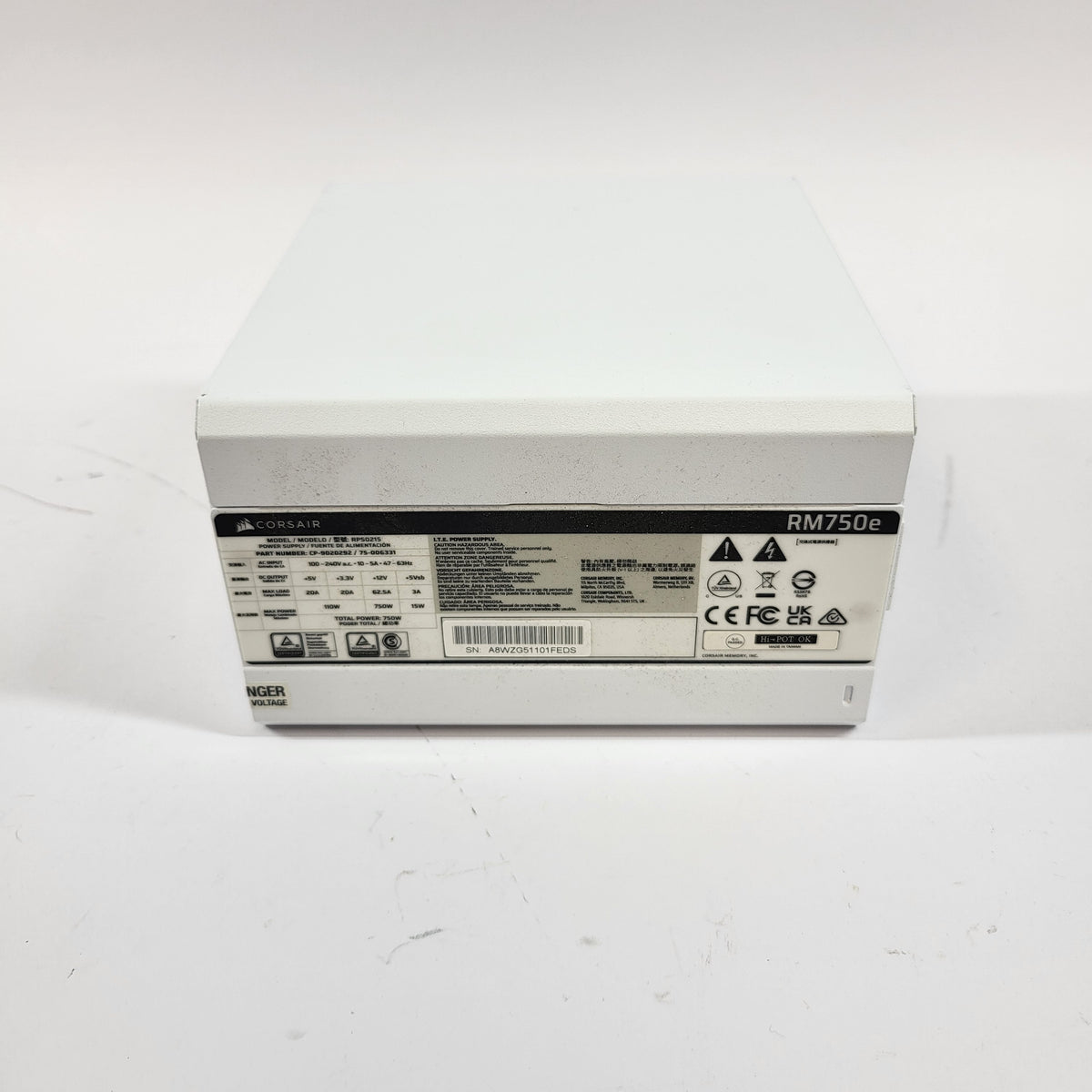 Corsair RM750e CP-9020292 80 Plus Gold 750W Fully Modular Power Supply