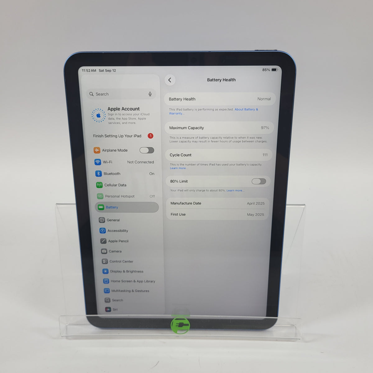 Factory Unlocked Apple iPad 11" (A16) 128GB Blue MD7G4LL/A