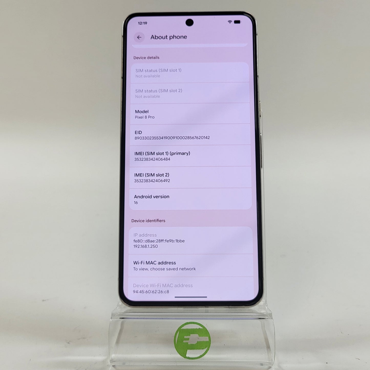 Verizon Google Pixel 8 Pro 128GB Cloudy White G1MNW