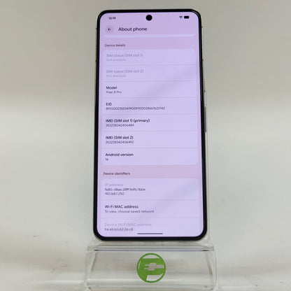 Verizon Google Pixel 8 Pro 128GB Cloudy White G1MNW