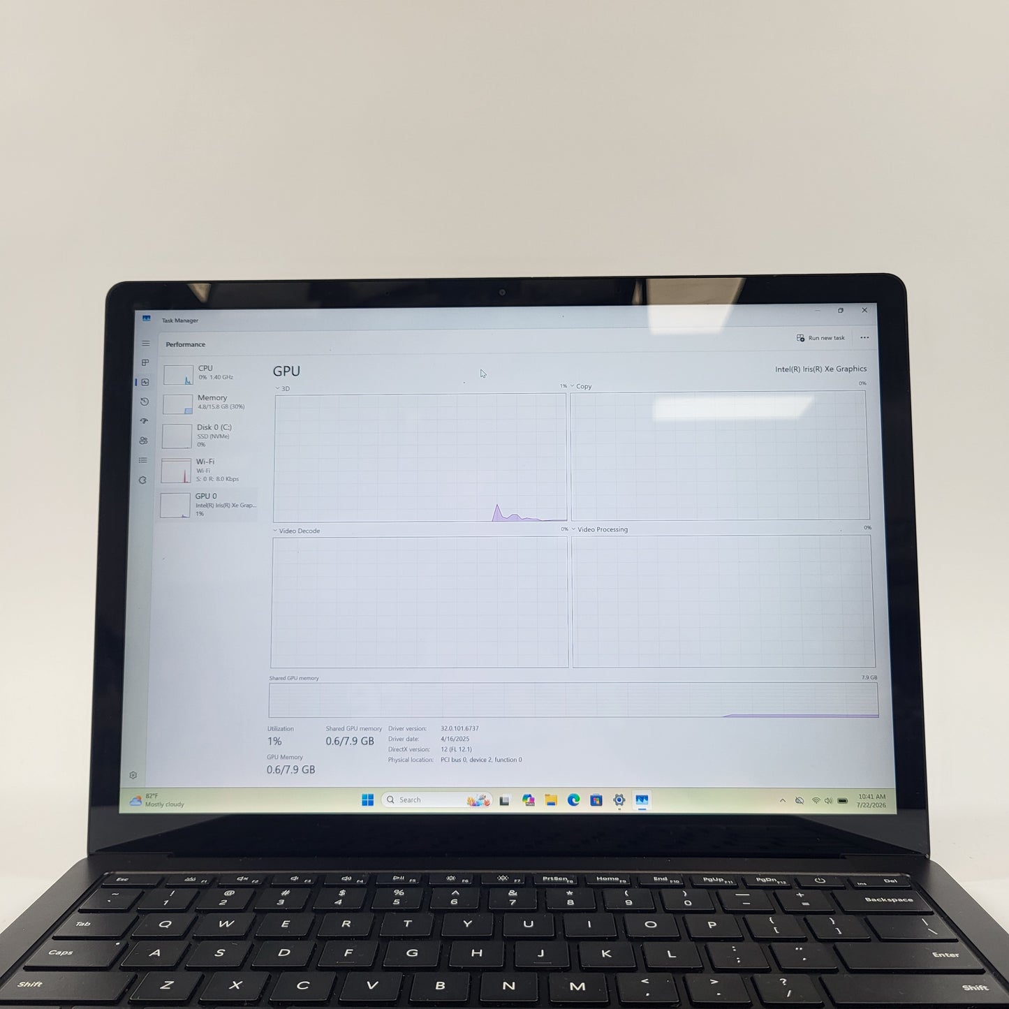 Microsoft Surface Laptop 5 1951 13.5" i5-1245U  2.5GHz 16GB RAM 256GB SSD