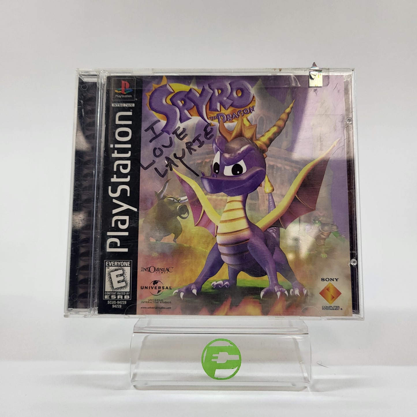 Spyro the Dragon (Sony PlayStation 1 PS1, 1998)