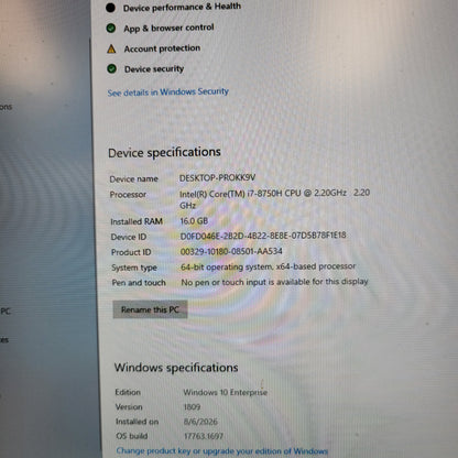 Razer Blade 15 RZ09-02386 15.6" i7-8750H 2.2GHz 16GB RAM 512GB SSD GeForce GTX 1070 Max-Q READ
