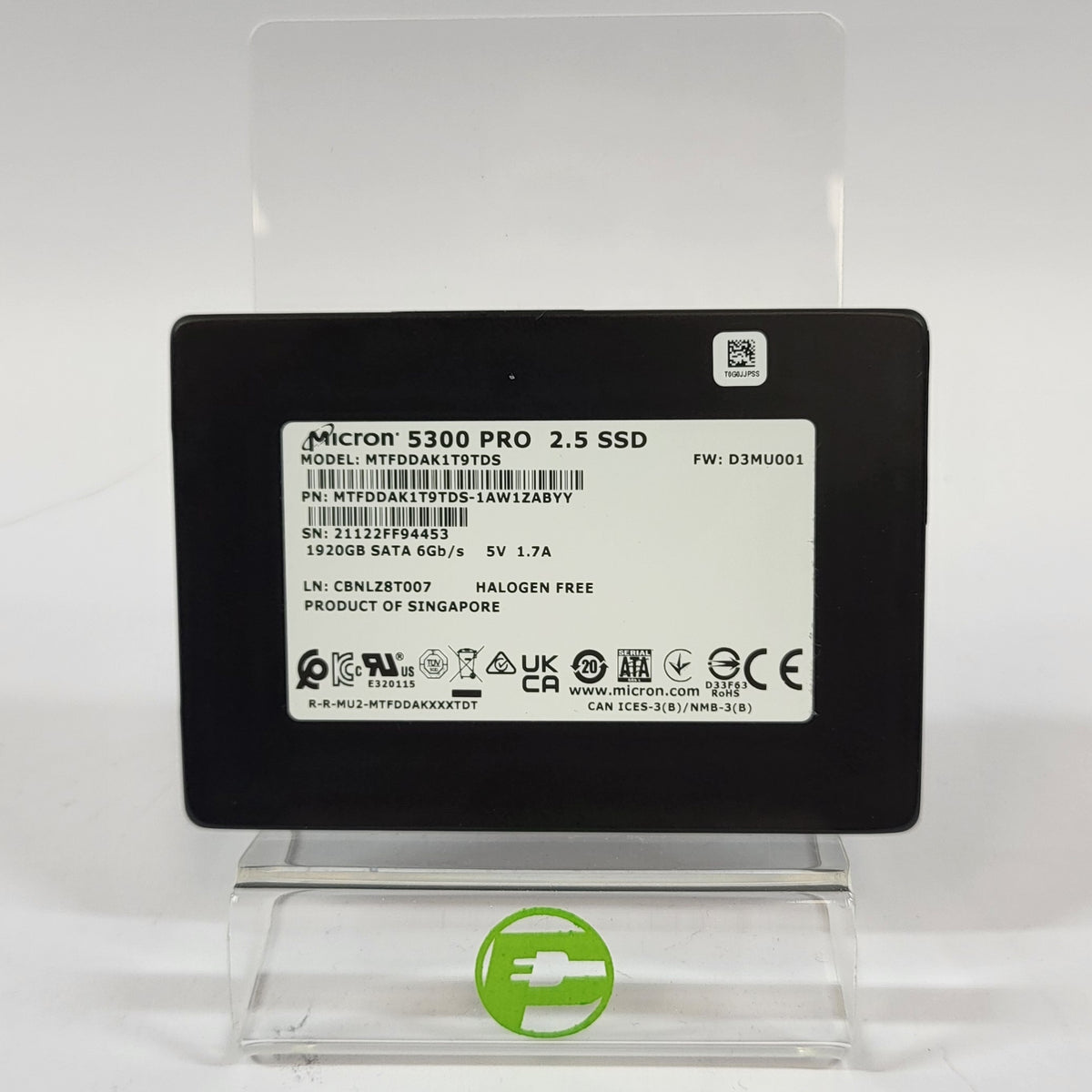 Micron 2.5" 5300 Pro 2TB SATA III 6Gbps SSD MTFDDAK1T9TDS-1AW1ZABYY