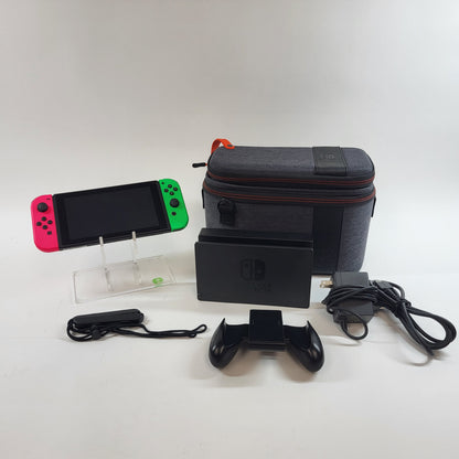 Nintendo Switch v2 Video Game Console HAC-001(-01)  Pink/Green