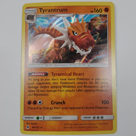 Pokémon TCG Forbidden Light Tyrantrum  69/131 Holo English