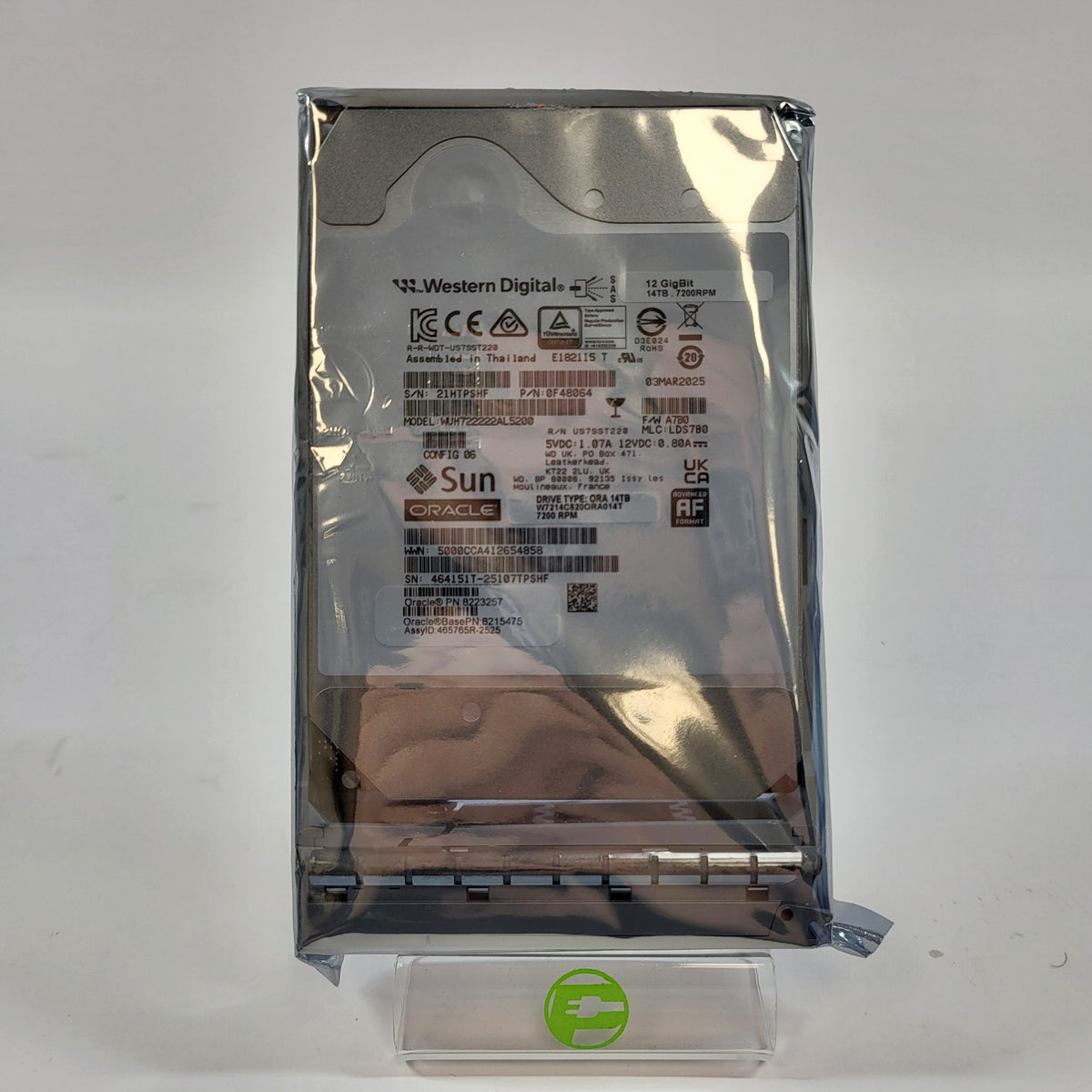 New Western Digital WD 3.5" Ultrastar 14TB SAS 12Gbps HDD WUH722222AL5200