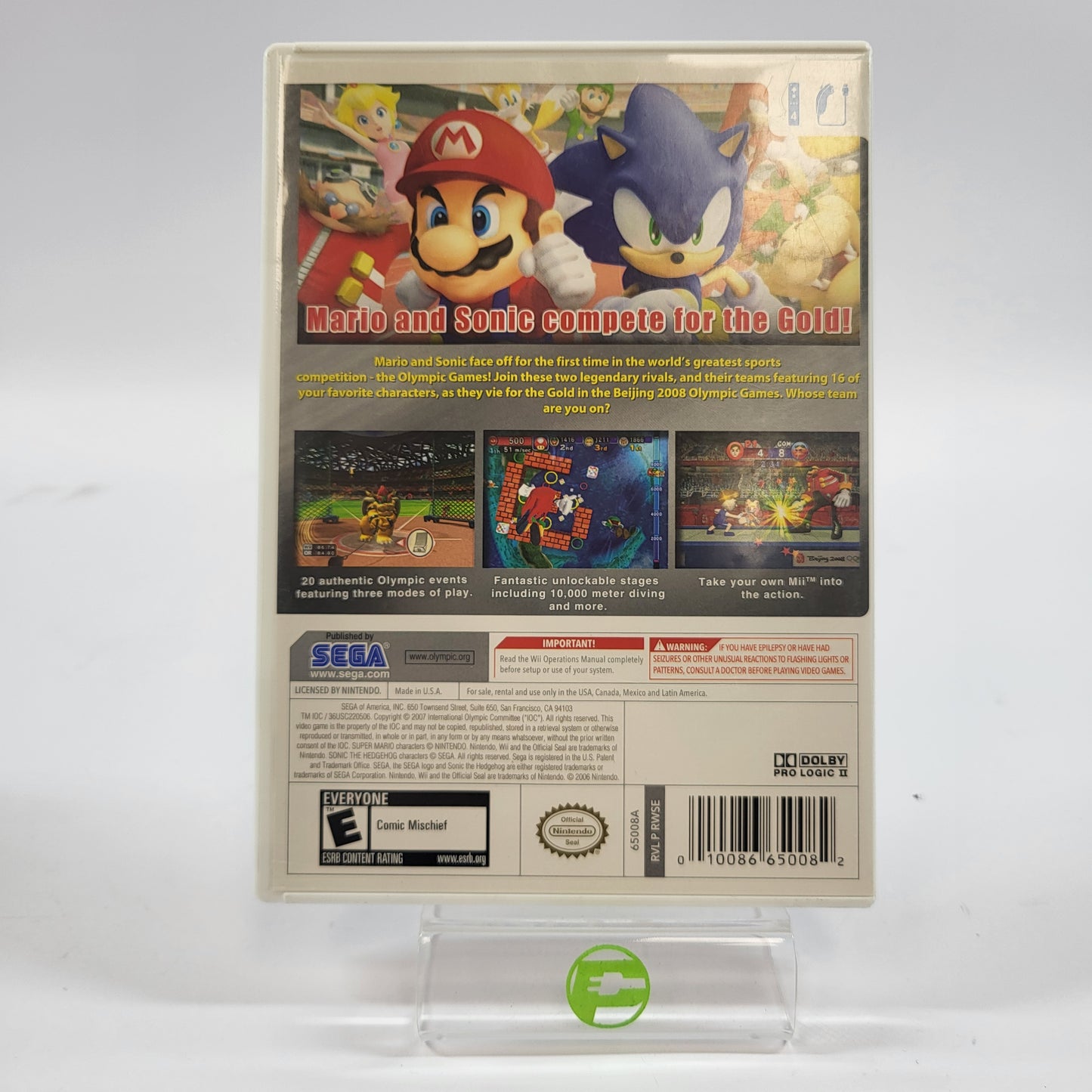 Mario and Sonic at the Olympic Games (Nintendo Wii, 2007)