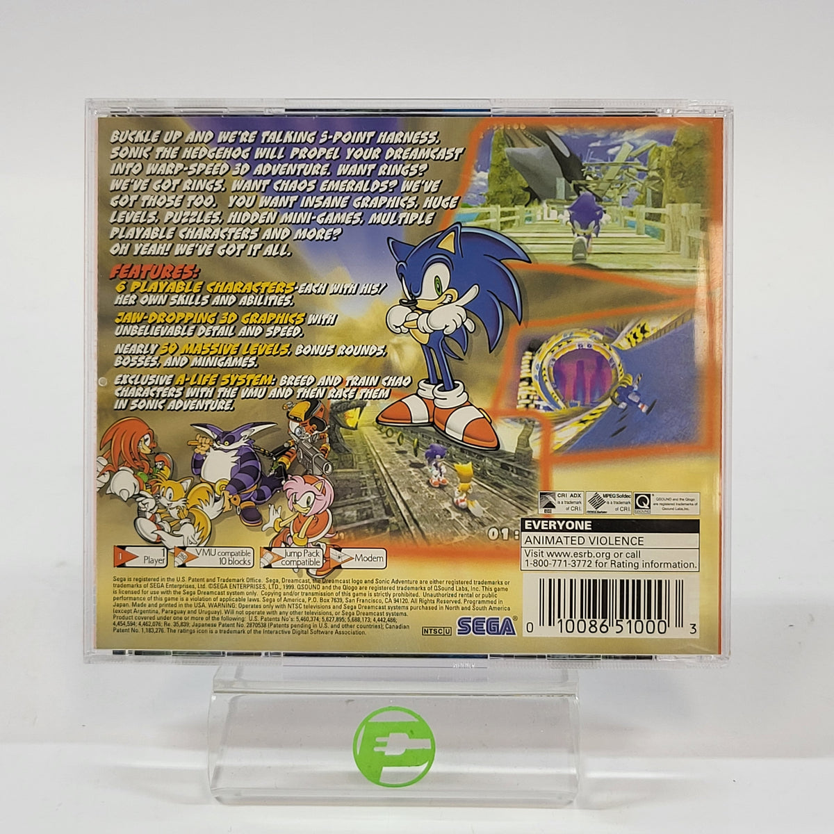 Sonic Adventure (Sega Dreamcast, 1999)