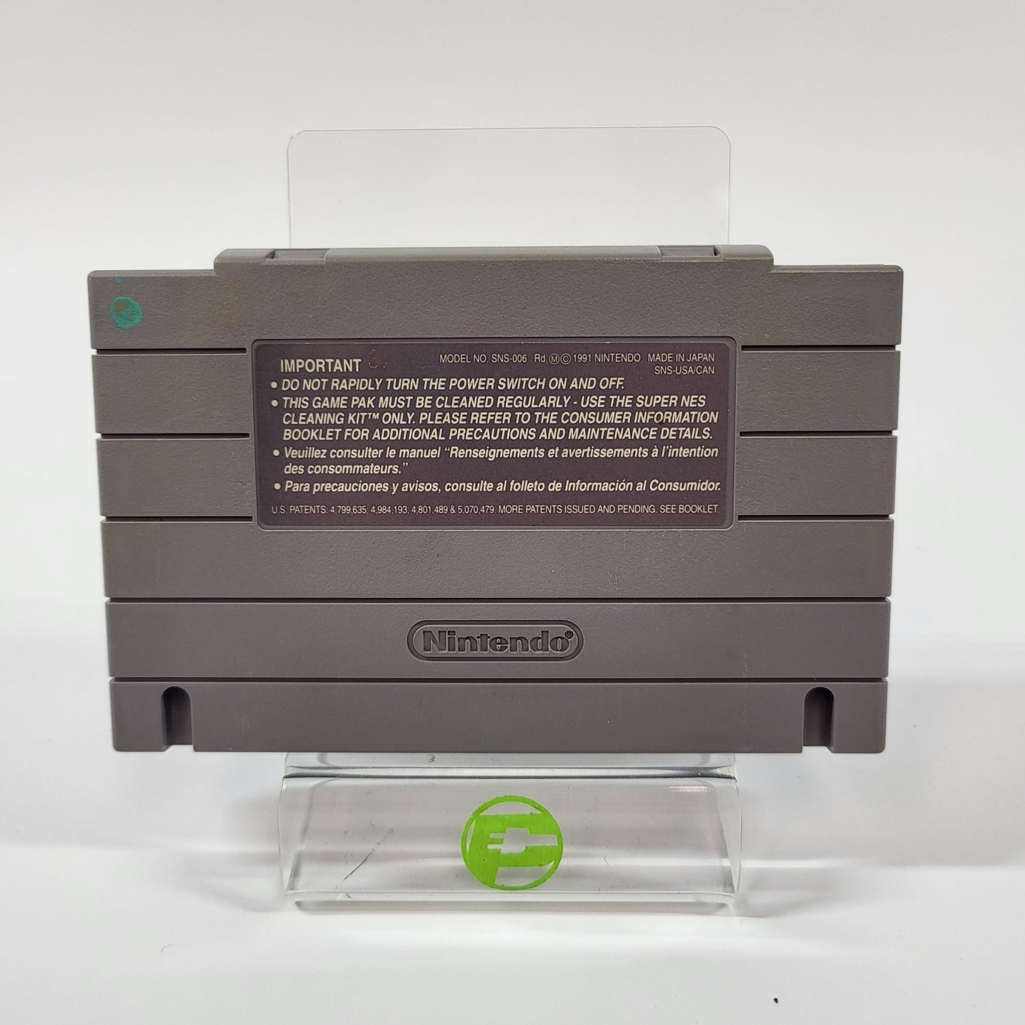 Teenage Mutant Ninja Turtles IV Turtles In Time (SNES, 1992) Cartridge Only