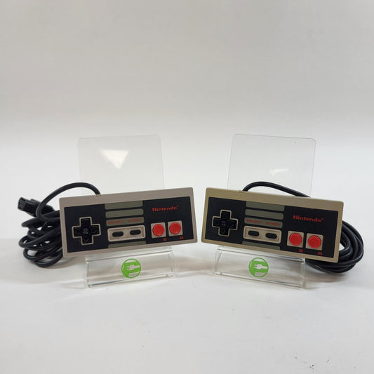 Nintendo NES Original Controller x2 NES-004 Gray
