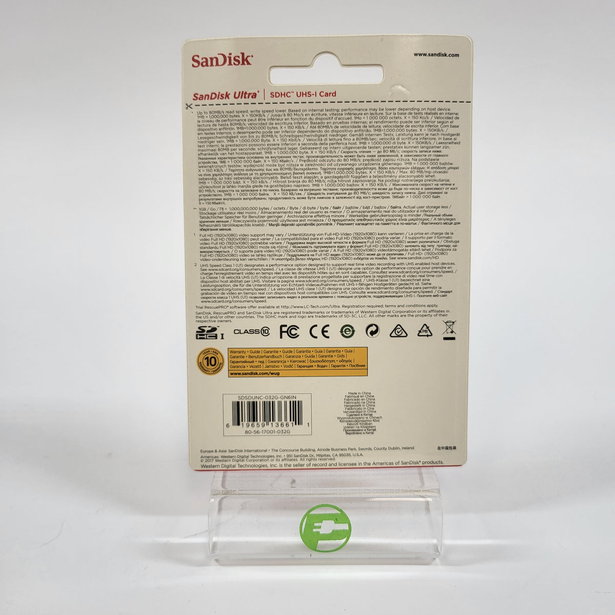 New SanDisk Ultra 32GB 80MB/s SDHC Card FHD