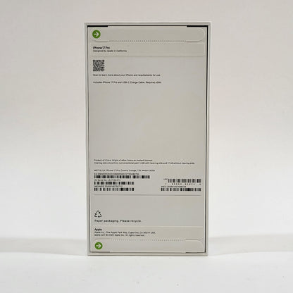New Factory Unlocked Apple iPhone 17 Pro 1TB Cosmic Orange MG7T4LL/A