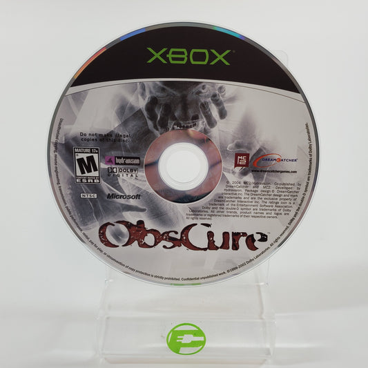Obscure (Microsoft Xbox, 2005) Disc Only