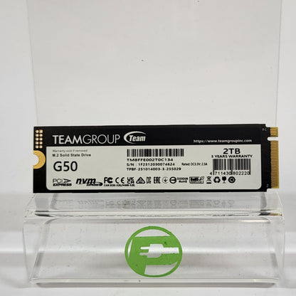 TeamGroup 2280mm G50 2TB M.2 NVMe Gen 4.0 x 4 SSD 1F2512050074624