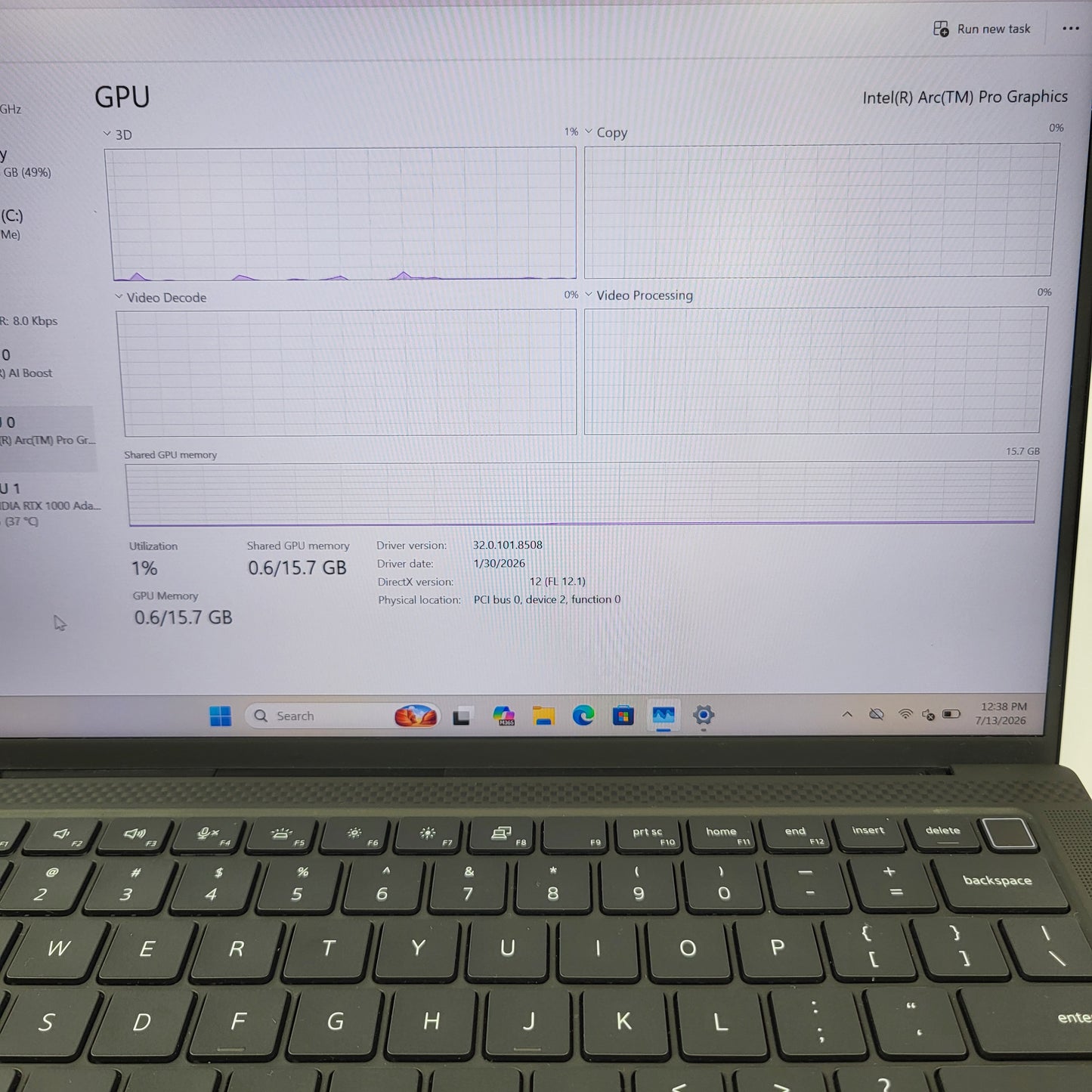 Dell Precision 5490 14" Core Ultra 9 185H 2.5GHz 32GB RAM 1TB SSD RTX 1000 Ada