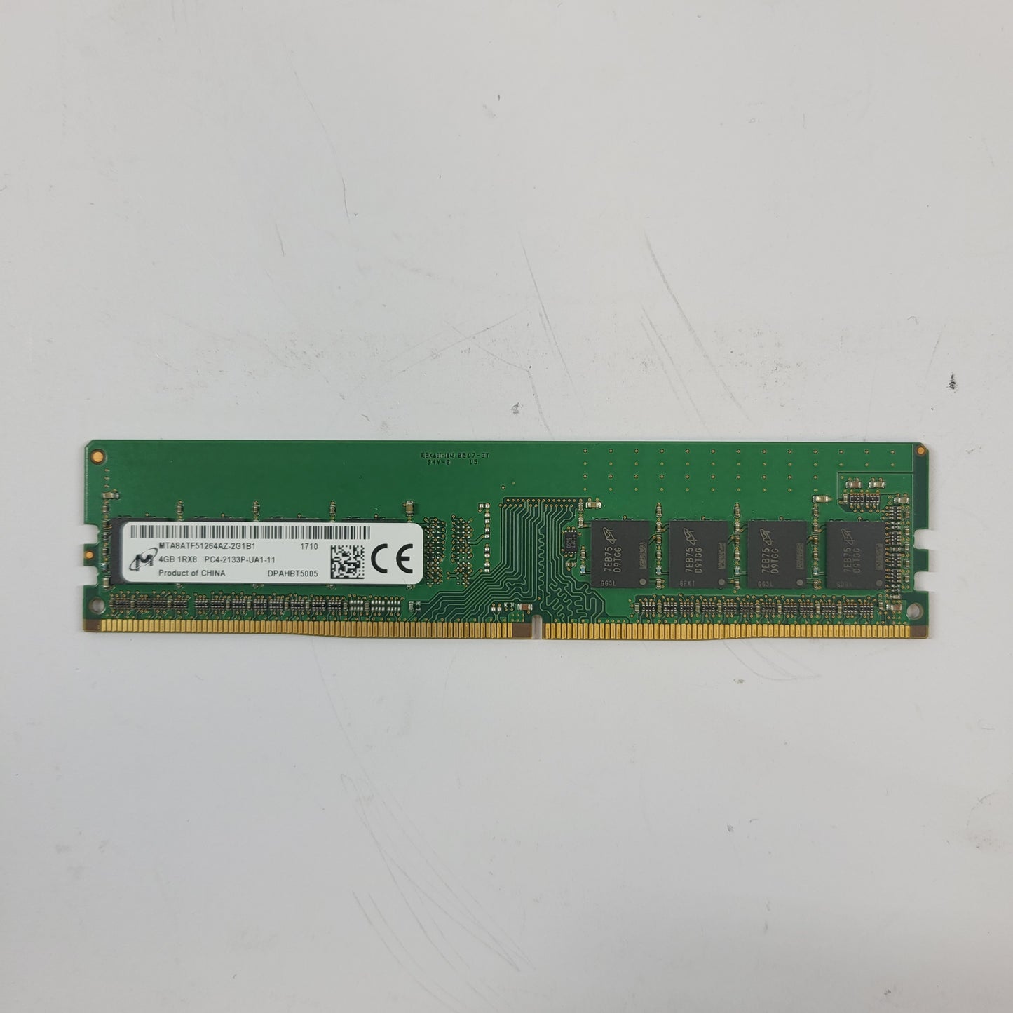 Micron  MTA8ATF51264AZ-2G1B1 4GB (4x1GB) RAM DDR4 2133MHz 1710