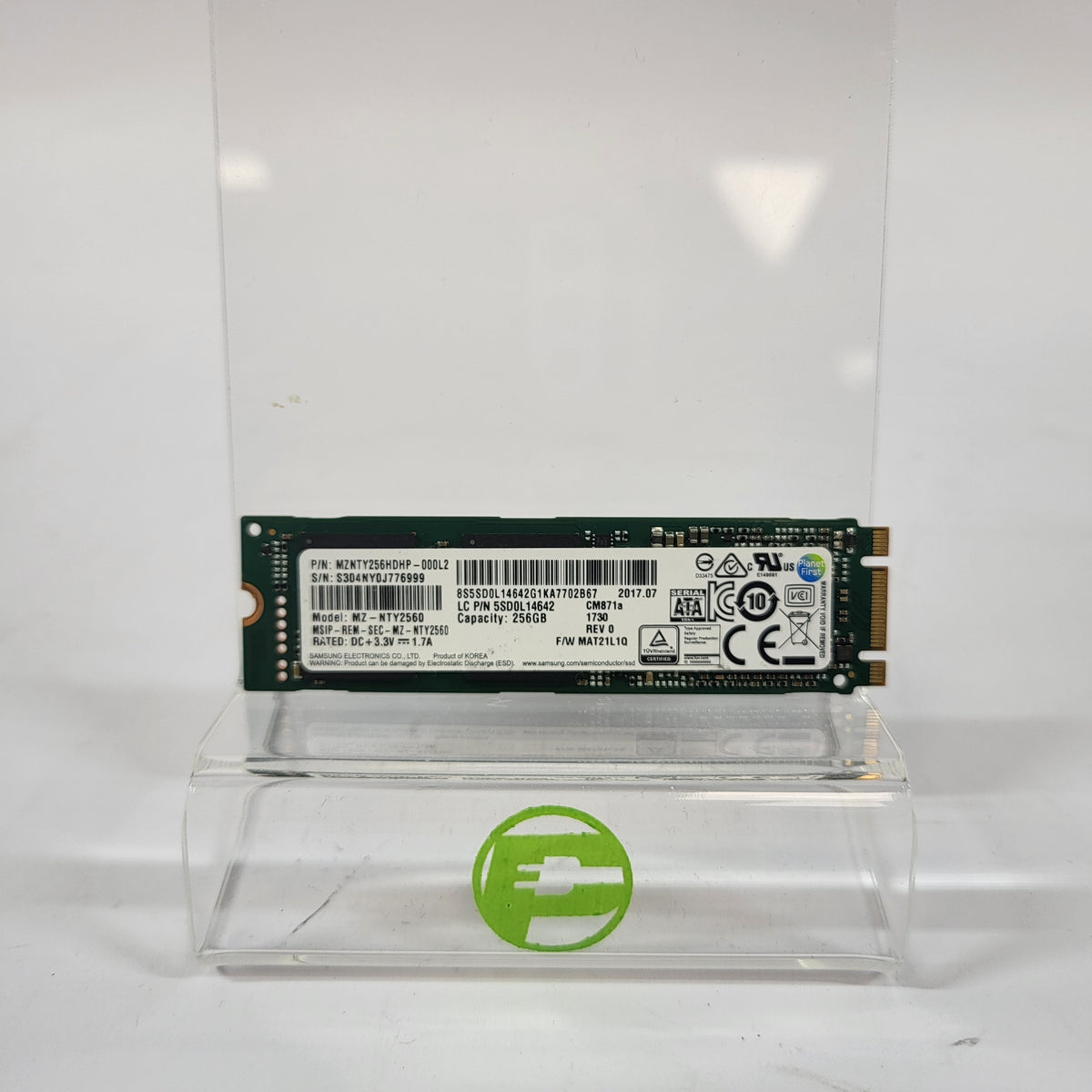 Samsung 2280mm MZ-NTY2560 256GB SATA III 6Gbps HDD MZ-NTY256HDHP-000L2