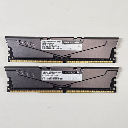 Team T-Force Vulcan Z 32GB (2x16GB) DDR4 3200MHz TLZGD416G3200HC16FBK RAM