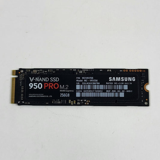 Samsung 2280mm 950 PRO 256GB M.2 NVMe Gen 4.0 x 4 SSD MZVKV256