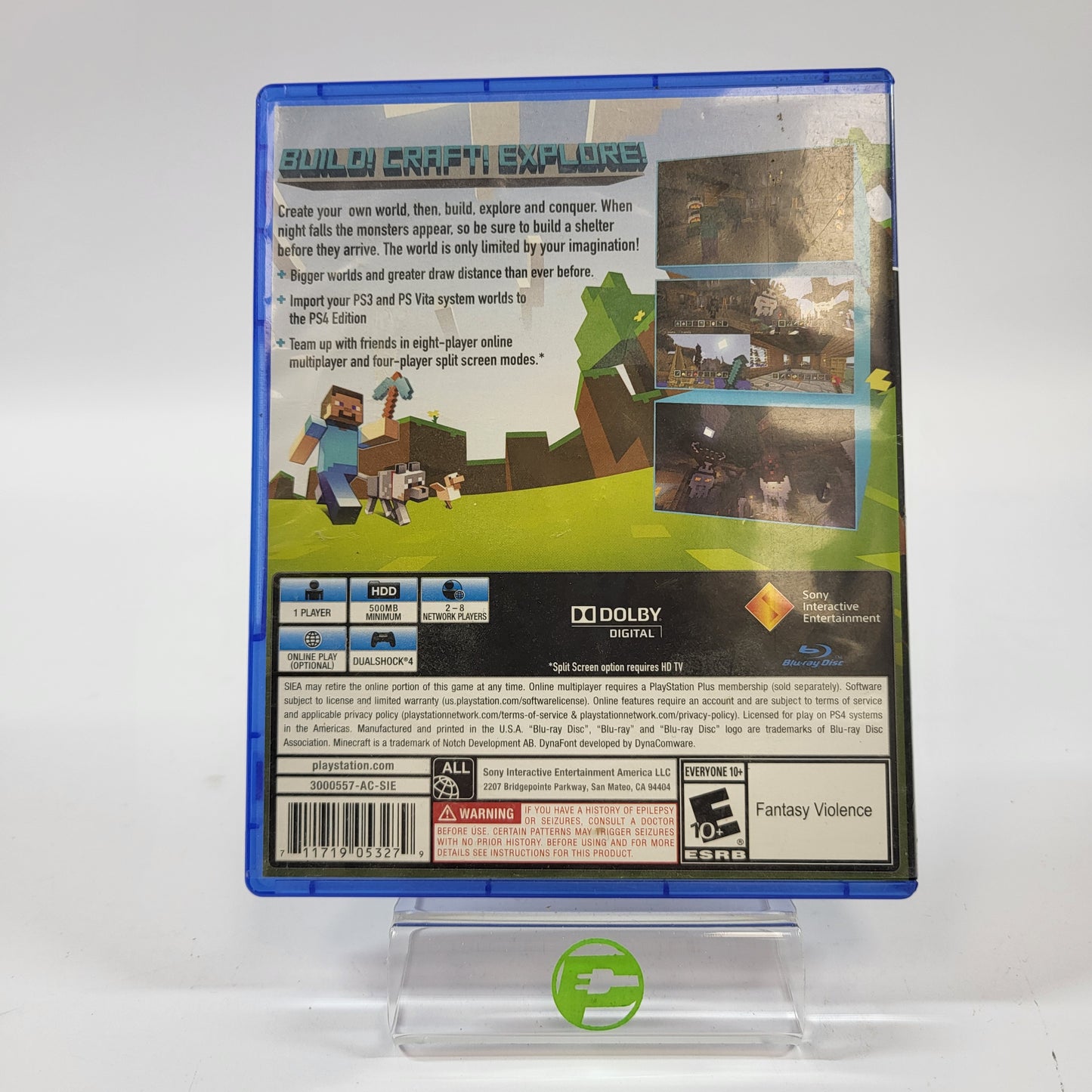 Minecraft: Playstation 4 Edition (Sony PlayStation 4 PS4, 2014)