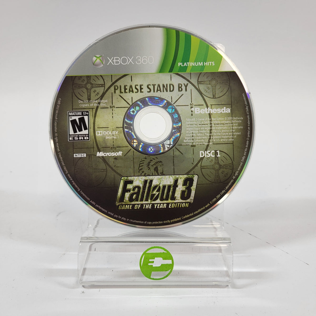 Fallout 3 [Game Of The Year Platinum Hits] (Microsoft Xbox 360, 2008)